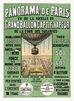 Birds Eye View Of Paris To Advertise Balloon Ascensions At The 1878 Worlds Fair Birds Eye View Of Paris To Advertise Balloon Ascensions At The 1878 Worlds Fair