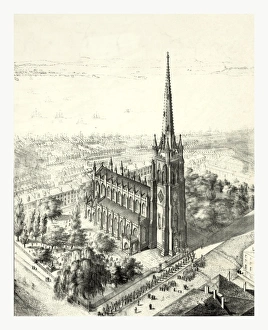 Birds Eye View Of Trinity Church Birds Eye View Of Trinity Church