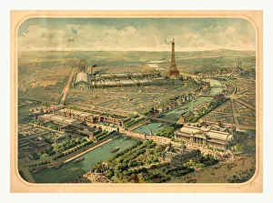 Birds Eye View Of The Universal Exhibition Of 1900 Birds Eye View Of The Universal Exhibition Of 1900