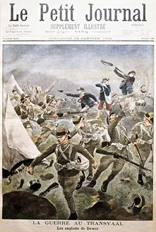 Boer War: Boer forces under General Dewet surprising encampment of British soldiers Boer War: Boer forces under General Dewet surprising encampment of British soldiers