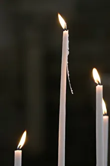Candles in Vezelay Mary Magdalene basilica Candles in Vezelay Mary Magdalene basilica