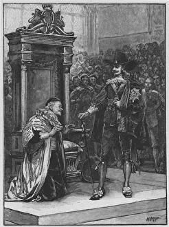 Charles I demanding surrender of Members of Parliament