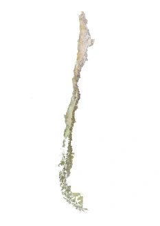 Chile, Relief Map