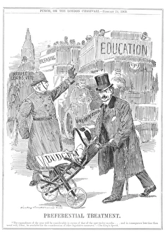 David Lloyd George with baby stroller David Lloyd George with baby stroller