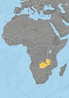 Democratic Republic of Congo, Relief Map Democratic Republic of Congo, Relief Map