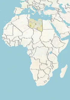 Democratic Republic of Congo, Relief Map