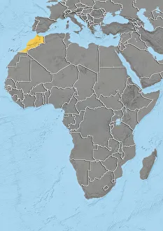 Democratic Republic of Congo, Relief Map