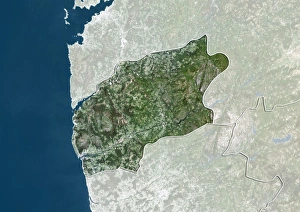 District of Viana do Castelo, Portugal, True Colour Satellite Image District of Viana do Castelo, Portugal, True Colour Satellite Image