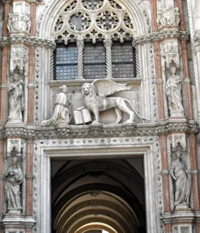 Detail of the Doges Palace exterior