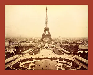 Eiffel Tower And Champ De Mars Seen From TrocadA Eiffel Tower And Champ De Mars Seen From TrocadA