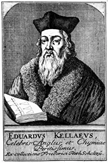 Engraving of Edward Kelley - English astrologer Engraving of Edward Kelley - English astrologer