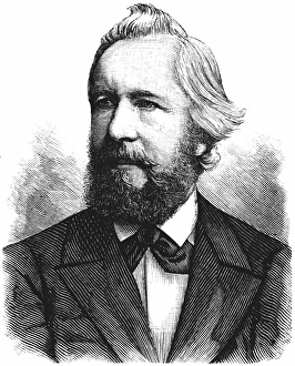 Engraving of Ernst Haeckel German zoologist Engraving of Ernst Haeckel German zoologist