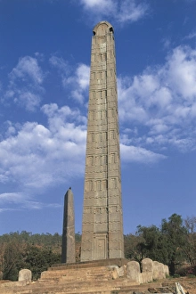 Ethiopia, Aksum, great stele and obelisk Ethiopia, Aksum, great stele and obelisk