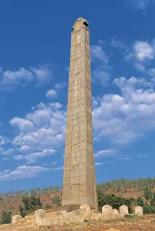 Ethiopia, Ancient Aksum, granite obelisk Ethiopia, Ancient Aksum, granite obelisk