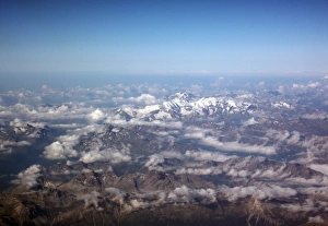 Europe, Aerial view of Alps range Europe, Aerial view of Alps range