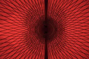 Red Umbrella Print, Kyoto Japan