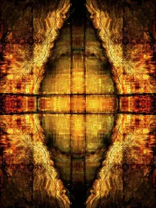 Abstract Architecture Art Prints: Abstract visualization, Beneath the medieval stone bridge over the Thames at Abingdon