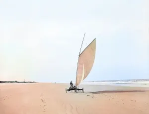 Beach Sailing Print, 1903
