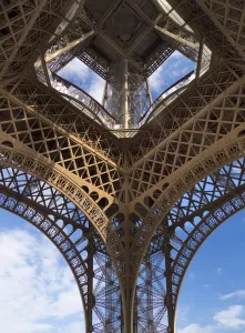 Civil Engineering Marvels Prints: The Eiffel Tower: from below