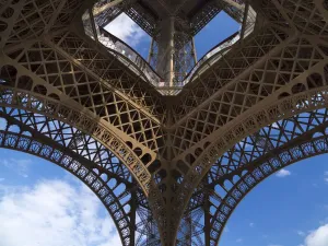 The Eiffel Tower Print from Below