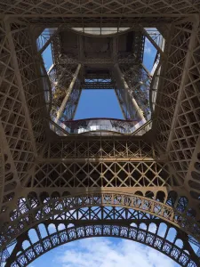 Eiffel Tower Print from Below
