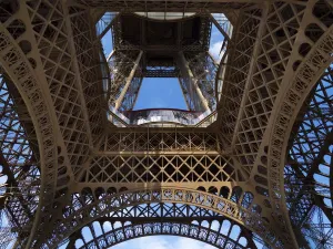 The Eiffel Tower Print from Below