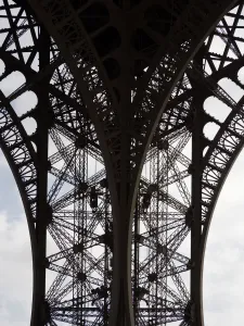 The Eiffel Tower Print: Detail and Sky