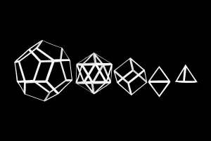Platonic Solids Print