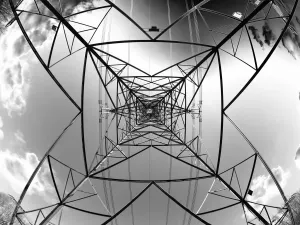 Under the Pylon Monochrome Print