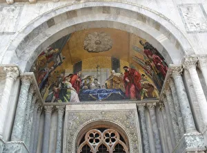 Facade of Basilica of Saint Mark, Venice, Italy