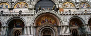 Facade of Saint Marks Basilica, Venice, Italy