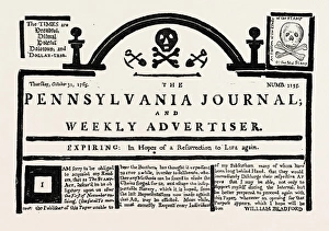 Facsimile of the Pennsylvania Journal on the Stamp Act. American Historical Facsimile of the Pennsylvania Journal on the Stamp Act. American Historical