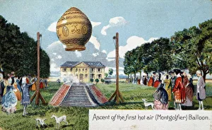 First ascent of Mongolfier hot air balloon, 21 November 1783