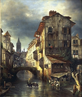 France, Dyeworks in Rouen by Giuseppe Canella France, Dyeworks in Rouen by Giuseppe Canella