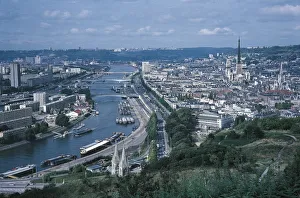France, Normandy, Elevated view of Rouen France, Normandy, Elevated view of Rouen