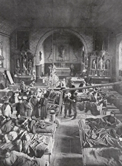 French country church being used as a field hospital French country church being used as a field hospital