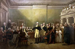 General George Washington Resigning his Commission': On 23 December 1793 he resigned General George Washington Resigning his Commission': On 23 December 1793 he resigned