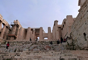 Greece, Athens, Acropolis, Propylaea