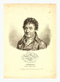 Head-and-shoulders Portrait Of French Balloonist Jacques Alexandre CA Head-and-shoulders Portrait Of French Balloonist Jacques Alexandre CA