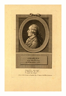 Head-and-shoulders Profile Portrait Of French Balloonist J.a.c. Charles Head-and-shoulders Profile Portrait Of French Balloonist J.a.c. Charles