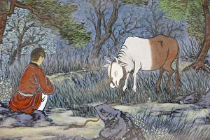 The ten Herding Pictures of Zen Buddhism represent the stages of enlightement The ten Herding Pictures of Zen Buddhism represent the stages of enlightement