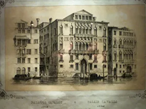 Illustration of the Palazzo Cavalli-Franchetti Illustration of the Palazzo Cavalli-Franchetti