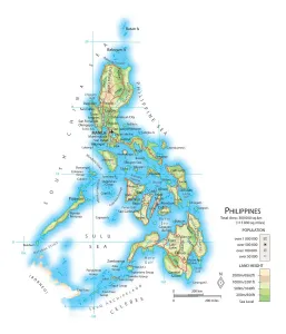 Map Illustration Art Prints: Map of the Philippines