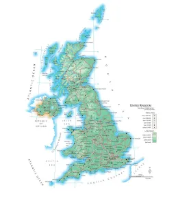 Prints of Map of the United Kingdom Related Prints: Map of the United Kingdom Print