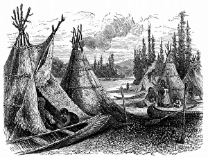 Indian encampment