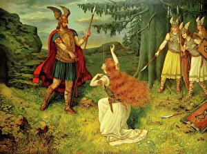 Italy, Milan, Scene from Valkyrie (1870) by Richard Wagner (1813-1883) Italy, Milan, Scene from Valkyrie (1870) by Richard Wagner (1813-1883)