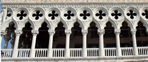 Italy, Venice, Doges Palace, Exterior detail