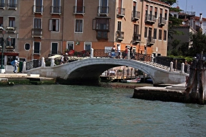 Italy, Venice, View of canal
