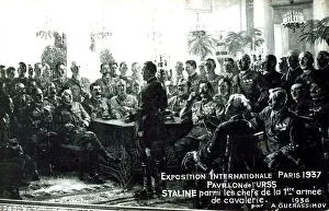 Joseph Stalin with senior officers of Soviet Army Joseph Stalin with senior officers of Soviet Army