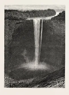 Universal images group/universal history archive 19th century engraving/kaieteur falls Universal images group/universal history archive 19th century engraving/kaieteur falls